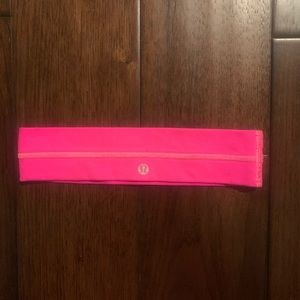 Hot pink lululemon headband